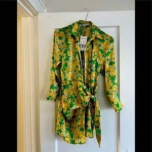 Zara Wrap Dress. Never worn!